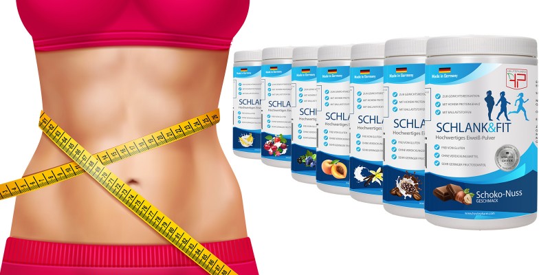 Schlank & Fit® (стройный и спортивный) Диетический напиток в порошке для снижения веса, 225 г